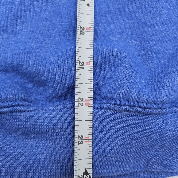 Gildan Heavy Blend Fleece Hoodie With God Bless American Eagle Graphic On Chest - Picture 9 of 10